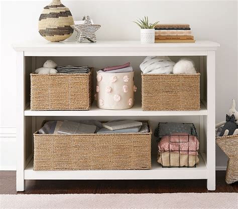 Pottery Barn Cameron 2-Shelf Bookcase with Baskets
