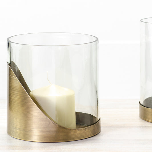 Brass Metal and Glass Lantern