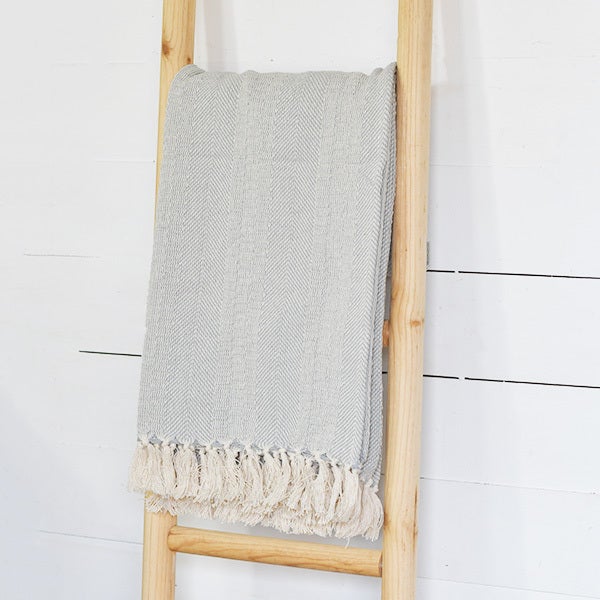 Patterned Cotton Throw Blanket