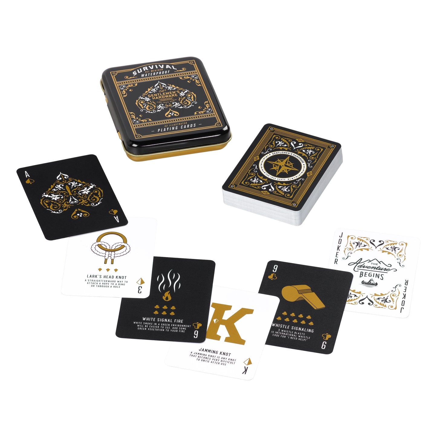 Gentleman's Hardware Survival Playing Cards