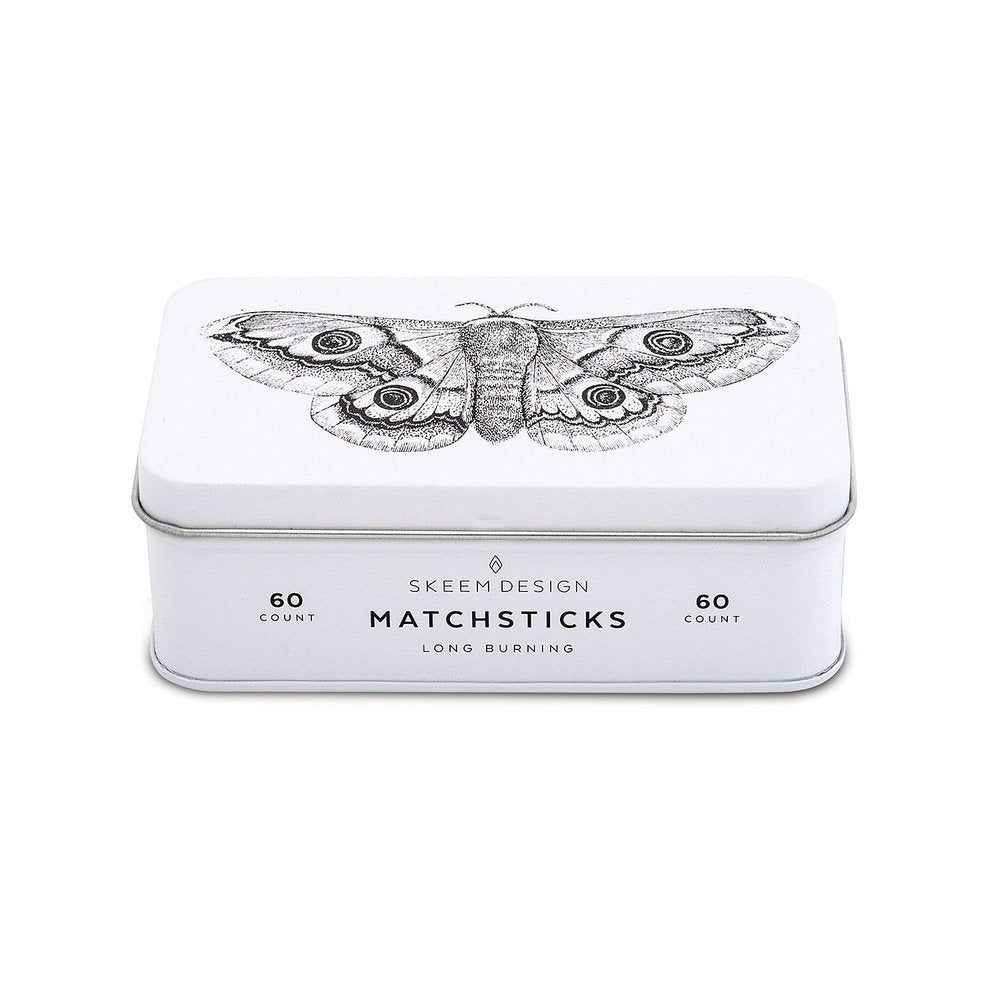 Moth Matches Tin