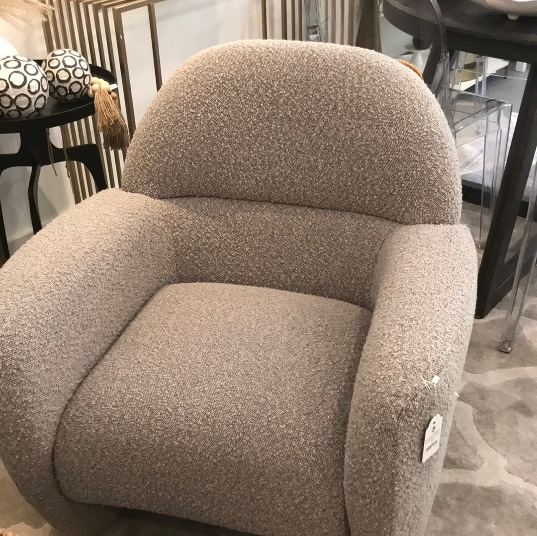 Gray Textured Modern Slope Chair